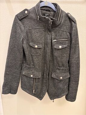 Rue21 Women's Dark Gray Military-Style Utility Jacket